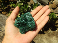 Natural Chatoyant Silky Malachite Specimens  x 6 From Kasompe, Congo - Toprock Gemstones and Minerals 