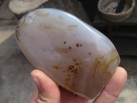 Polished Dendritic Agate Standing Free Forms  x 4 From Moralambo, Madagascar