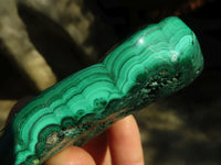 Polished Malachite Free Forms x 3 From Kolwezi, Congo