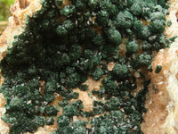 Natural Rare Ball Malachite On Drusi Quartz & Dolomite Matrix  x 1 From Kambove, Congo - Toprock Gemstones and Minerals 