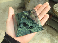 Polished Stromatolite Pyramids  x 3 From Katsepy, Madagascar