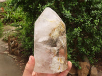 Polished Stunning Large Window Quartz Point x 1 From Ankazobe, Madagascar