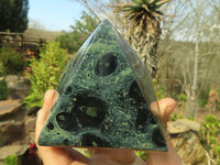 Polished Stromatolite Pyramids  x 3 From Katsepy, Madagascar