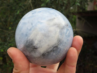 Polished Highly Selected Blue Calcite Sphere x 2 From Ihadilalana, Madagascar - TopRock