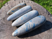 Polished Blue Spinel Massage Wands x 4 From Madagascar - TopRock