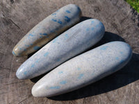 Polished Blue Spinel Massage Wands x 4 From Madagascar - TopRock