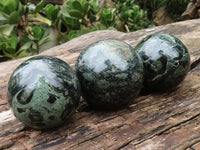 Polished Stromatolite / Kambamba Jasper Spheres  x 3 From Madagascar - TopRock