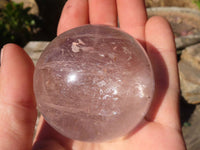 Polished Smokey Quartz Crystal Balls x 6 From Madagascar