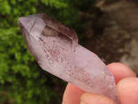 Natural Smokey Amethyst Window Quartz Crystals  x 12 From Chiredzi, Zimbabwe