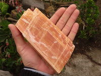 Natural New Sunset Orange Calcite Specimens  x 4 From Spitzkop, Namibia