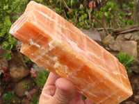 Natural New Sunset Orange Calcite Specimens  x 4 From Spitzkop, Namibia