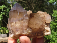 Natural Cascading Smokey White Phantom Quartz Clusters  x 6 From Luena, Congo - TopRock