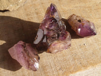 Natural Window Amethyst Crystals  x 12 From Chiredzi, Zimbabwe