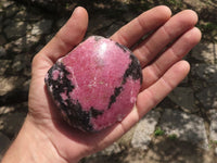 Polished One Side Polished Rhodonite Free Forms  x 4 From Madagascar - TopRock