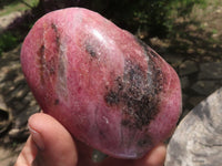 Polished One Side Polished Rhodonite Free Forms  x 4 From Madagascar - TopRock