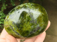 Polished Large Green Opal Palm Stones  x 6 From Madagascar - TopRock