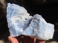 Natural Etched Blue Chalcedony Specimens  x 3 From Nsanje, Malawi