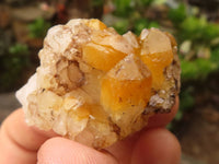 Natural Small Golden Limonite / Lemonite Quartz Clusters  x 70 From Zambia - Toprock Gemstones and Minerals 