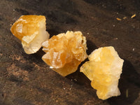 Natural Small Golden Limonite / Lemonite Quartz Clusters  x 70 From Zambia - Toprock Gemstones and Minerals 