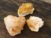 Natural Small Golden Limonite / Lemonite Quartz Clusters  x 70 From Zambia - Toprock Gemstones and Minerals 