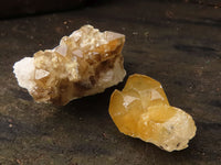 Natural Small Golden Limonite / Lemonite Quartz Clusters  x 70 From Zambia - Toprock Gemstones and Minerals 