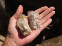 Natural Cascading Smokey White Phantom Quartz Clusters  x 12 From Luena, Congo - TopRock