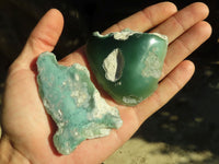 Polished One Side Polished Emerald Mtorolite Plates  x 24 From Zimbabwe