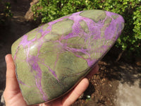 Polished Stichtite & Serpentine Standing Free Form x 1 From Barberton, South Africa