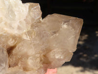 Natural Cascading Smokey Quartz Clusters x 3 From Luena, Congo