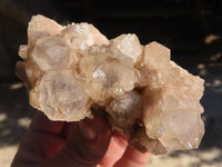 Natural Cascading Smokey Quartz Clusters x 3 From Luena, Congo