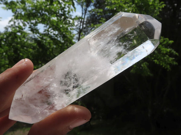 Polished Semi Optic Double Terminated Quartz Points  x 6 From Madagascar - TopRock