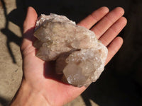 Natural Cascading Smokey Quartz Clusters x 3 From Luena, Congo