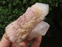 Natural Selected White Phantom Hematoid Quartz Crystals  x 24 From Madagascar - TopRock