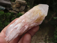 Natural Selected White Phantom Hematoid Quartz Crystals  x 24 From Madagascar - TopRock