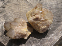 Natural Smokey White Phantom Quartz Clusters  x 3 From Luena, Congo - TopRock