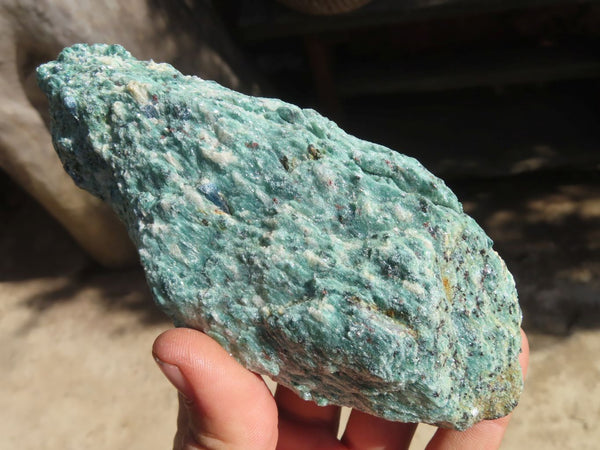 Natural Blue Kyanite Crystals In Green Fuchsite Matrix Specimens  x 6 From Karoi, Zimbabwe