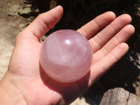 Polished  Star Rose Quartz Spheres x 4 From Ambatondrazaka, Madagascar - TopRock