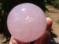 Polished  Star Rose Quartz Spheres x 4 From Ambatondrazaka, Madagascar - TopRock