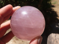 Polished  Star Rose Quartz Spheres x 4 From Ambatondrazaka, Madagascar - TopRock