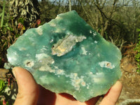 Polished Mtorolite / Emerald Chrysoprase Plates x 3 From Zimbabwe