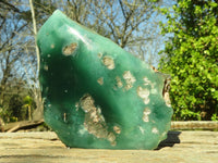 Polished Mtorolite / Emerald Chrysoprase Plates x 3 From Zimbabwe