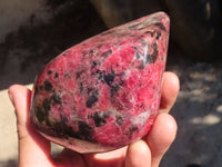 Polished Red Rhodonite Standing Free Form x 1 From Zimbabwe