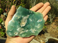 Polished Mtorolite / Emerald Chrysoprase Plates x 3 From Zimbabwe