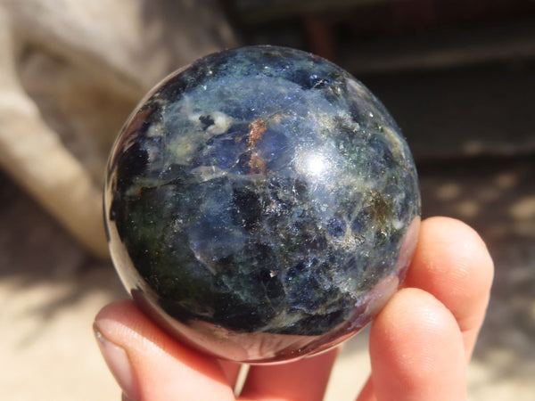 Polished Rare Iolite Spheres x 6 From Ambatofinandrahana, Madagascar