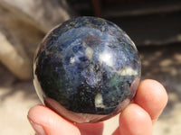 Polished Rare Iolite Spheres x 6 From Ambatofinandrahana, Madagascar