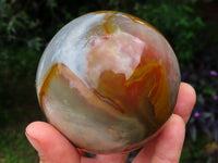 Polished Polychrome Jasper Spheres x 2 From Madagascar - TopRock