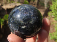 Polished Rare Iolite Spheres x 6 From Ambatofinandrahana, Madagascar