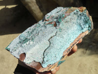 Natural Drusy Coated Chrysocolla & Malachite Dolomite Specimens x 2 From Congo