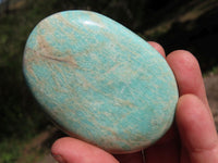 Polished Blue Kobi Amazonite Gallets x 12 From Zimbabwe - TopRock