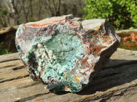 Natural Drusy Coated Chrysocolla & Malachite Dolomite Specimens x 2 From Congo